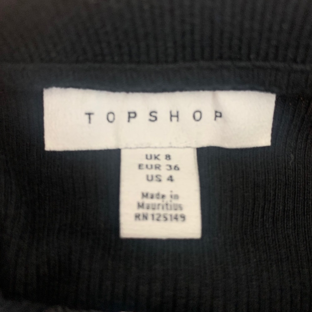 Topshop Ribbed Longsleeve - Picture 3 of 3